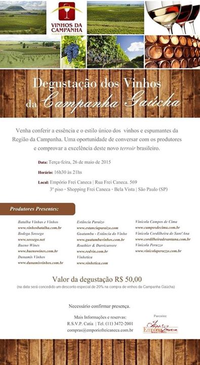 degustação vinhos da campanha gaucha