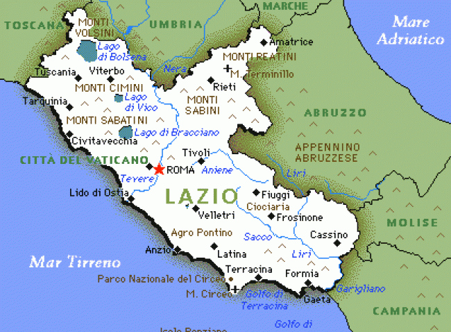 mapa-lazio-Italia
