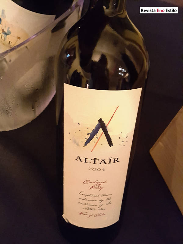 Vertical do vinho Altair da Viña San Pedro